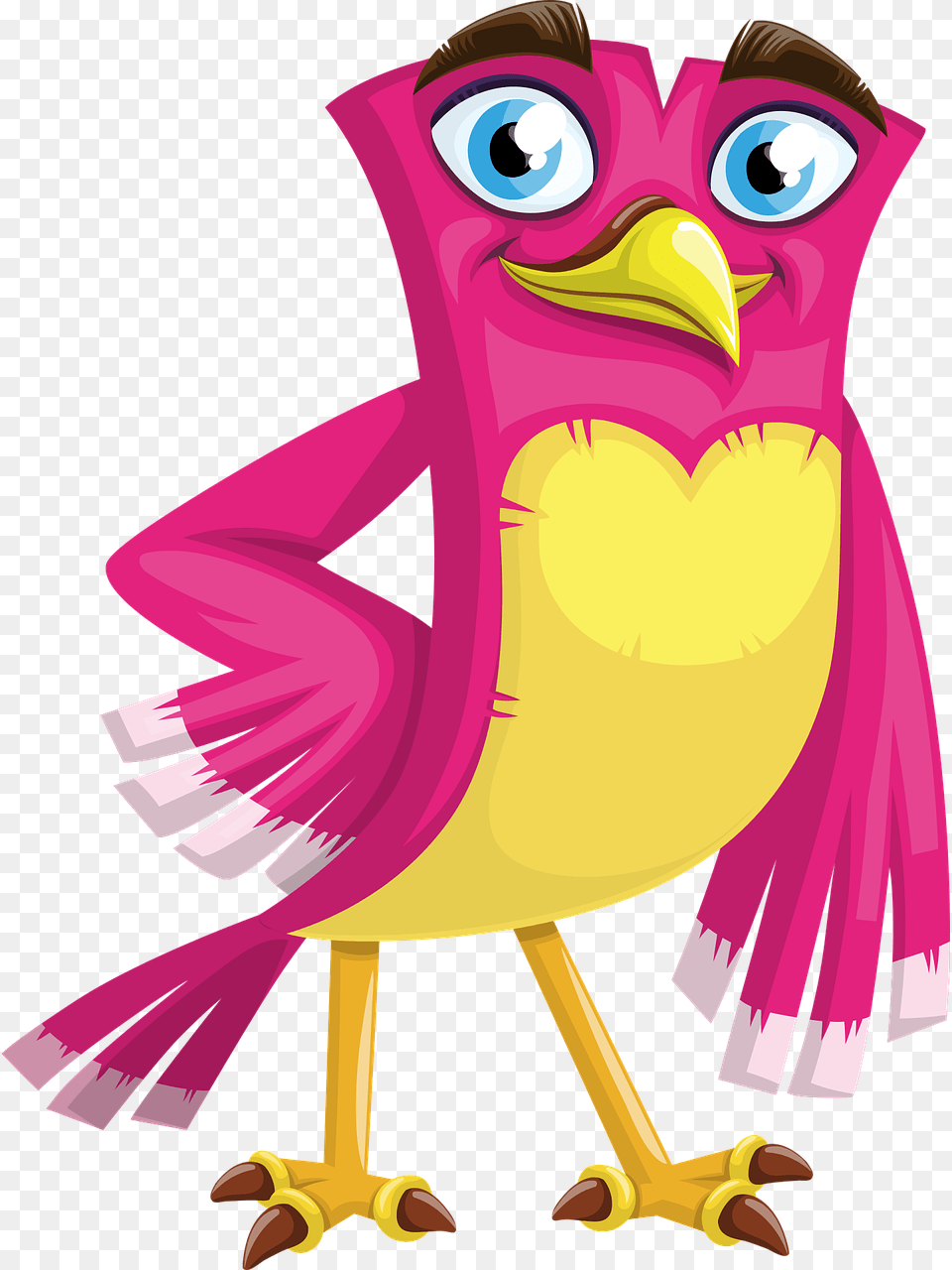 Cute, Animal, Beak, Bird, Purple Png