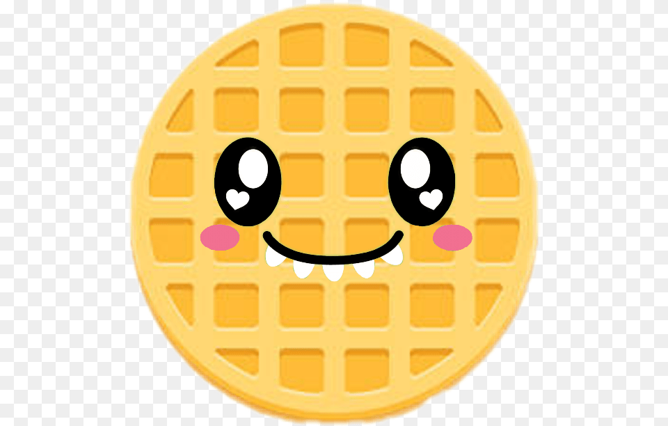 Cute, Food, Waffle, Sweets Png Image
