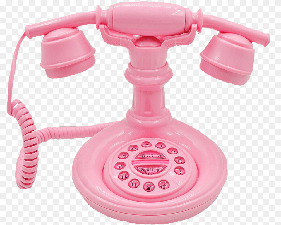 Cute Aesthetic Trendy Clout Lovely Pink Telephone, Electronics, Phone, Dial Telephone, Smoke Pipe Png