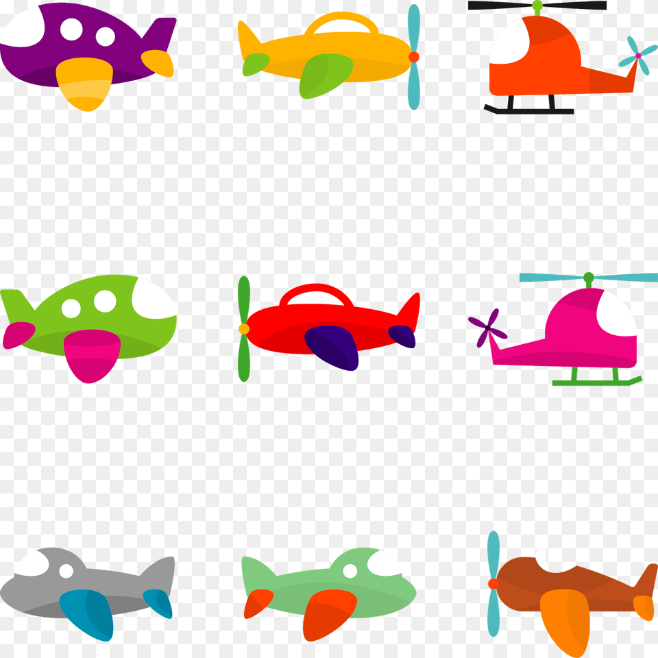 Cute Airplanes Airplane, Animal, Fish, Sea Life, Aircraft Png Image