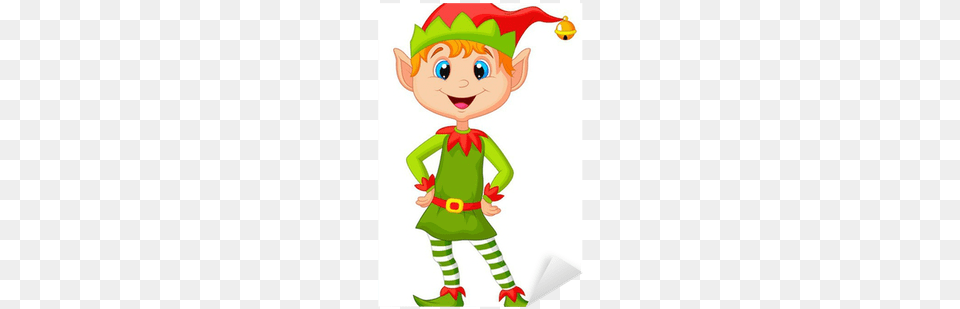 Cute And Happy Looking Christmas Elf Sticker Pixers Christmas Elves, Baby, Person, Face, Head Free Png Download
