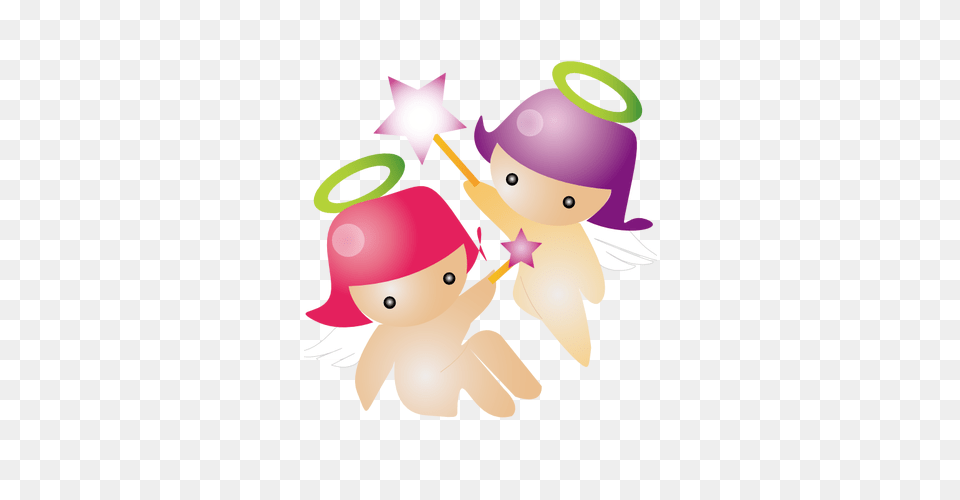 Cute Angels Vector Clip Art, People, Person, Baby Free Png Download