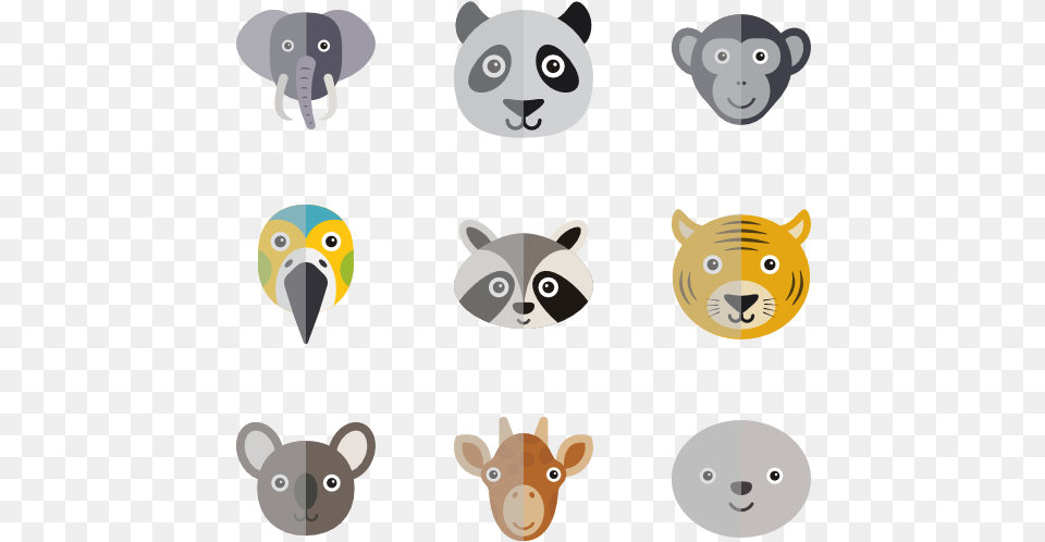 Cute Animal Elements Cute Animal Icon, Mammal, Wildlife, Bear, Cattle Free Png Download