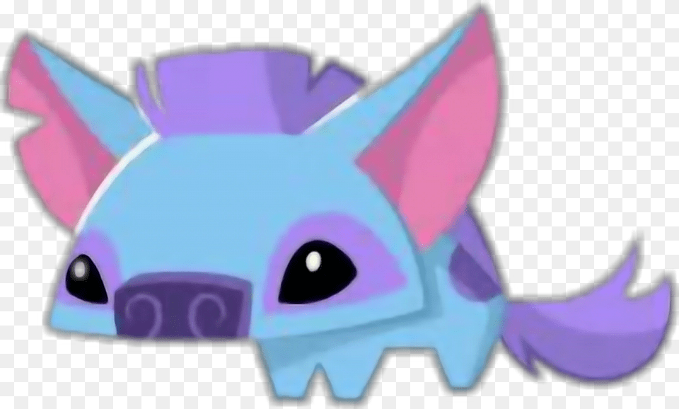 Cute Animal Jam Hyena Sticker, Plush, Toy, Purple, Baby Png Image