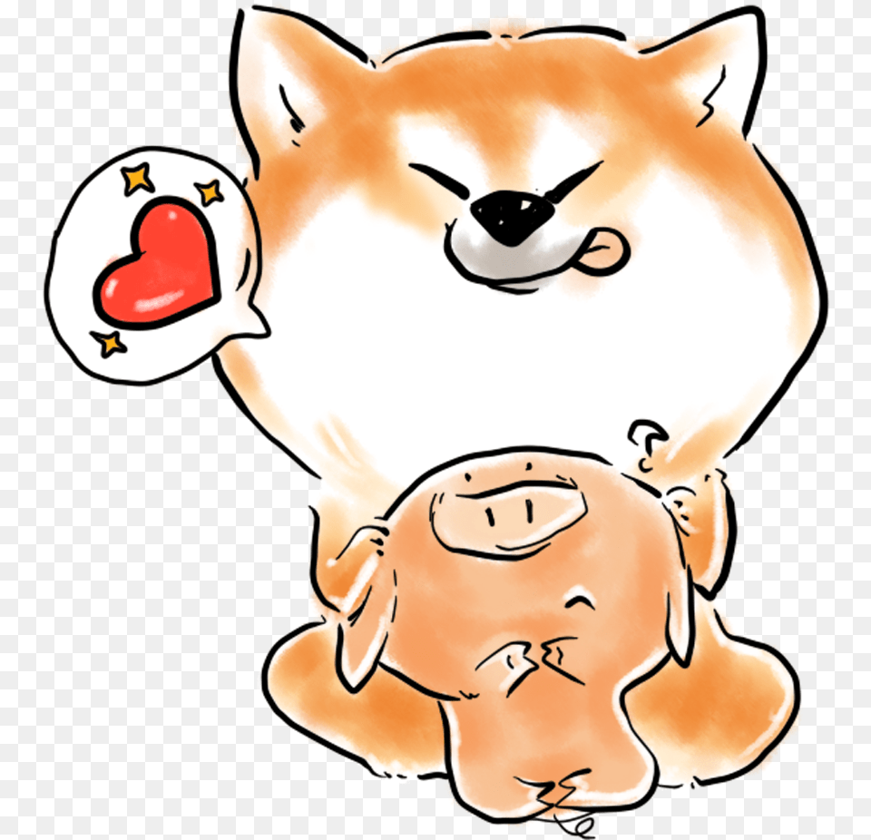 Cute Animal Shiba Inu Cartoon And Psd Shiba Inu Cartoon, Face, Head, Person, Baby Free Png