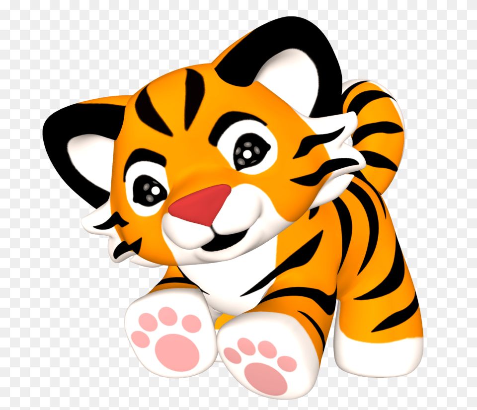 Cute Animal Tiger, Plush, Toy, Baby, Person Free Png Download