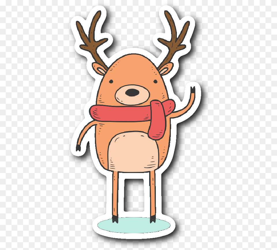Cute Animals Cute Animals In Winter Clothes Winter Clothing, Animal, Deer, Mammal, Wildlife Free Png Download