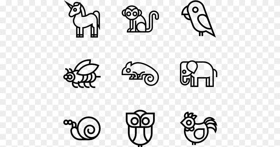 Cute Animals Cute Icons, Gray Png Image