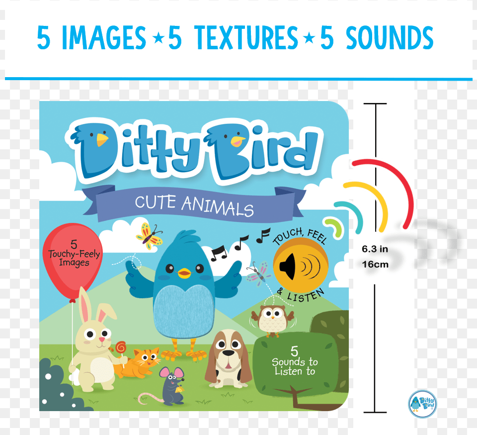 Cute Animals Touch Feel Amp Listenclass Cuteness, Balloon, Advertisement, Poster Png Image