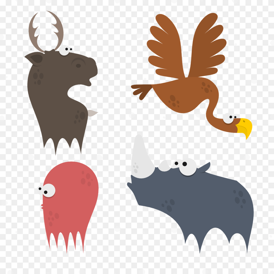 Cute Animals Vector Set Animal, Logo Free Png Download