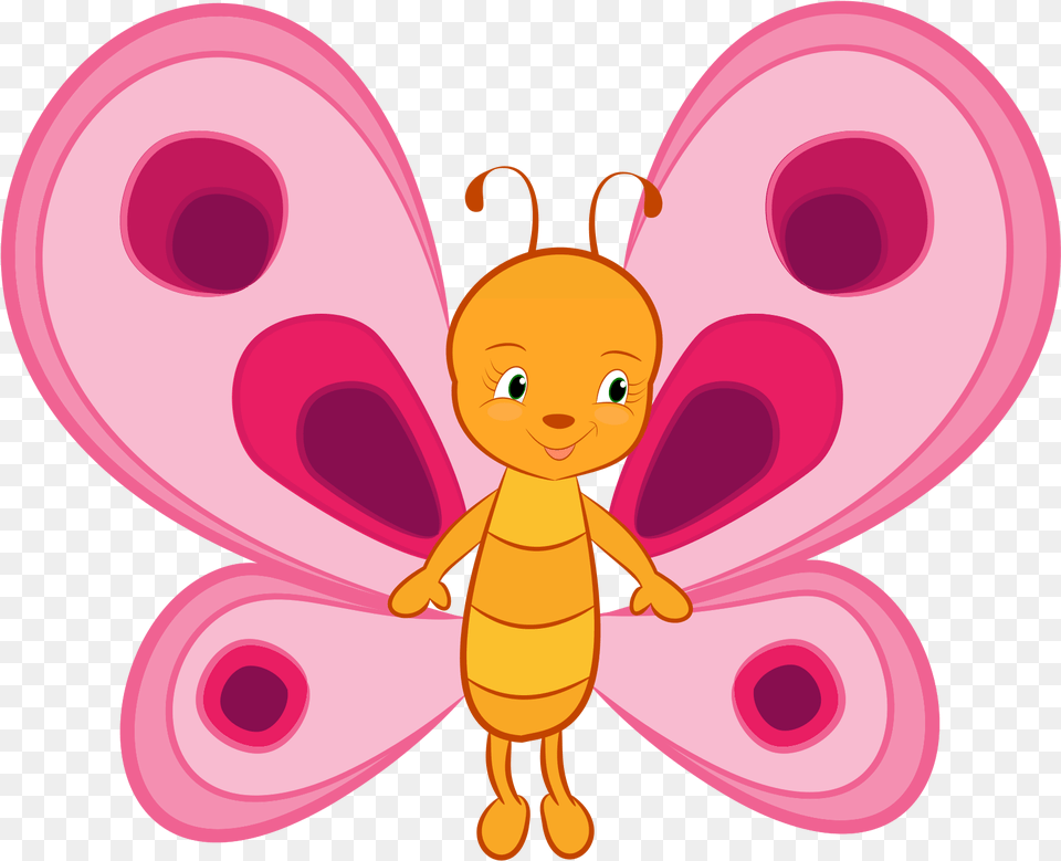 Cute Animated Butterfly, Baby, Person, Face, Head Free Png