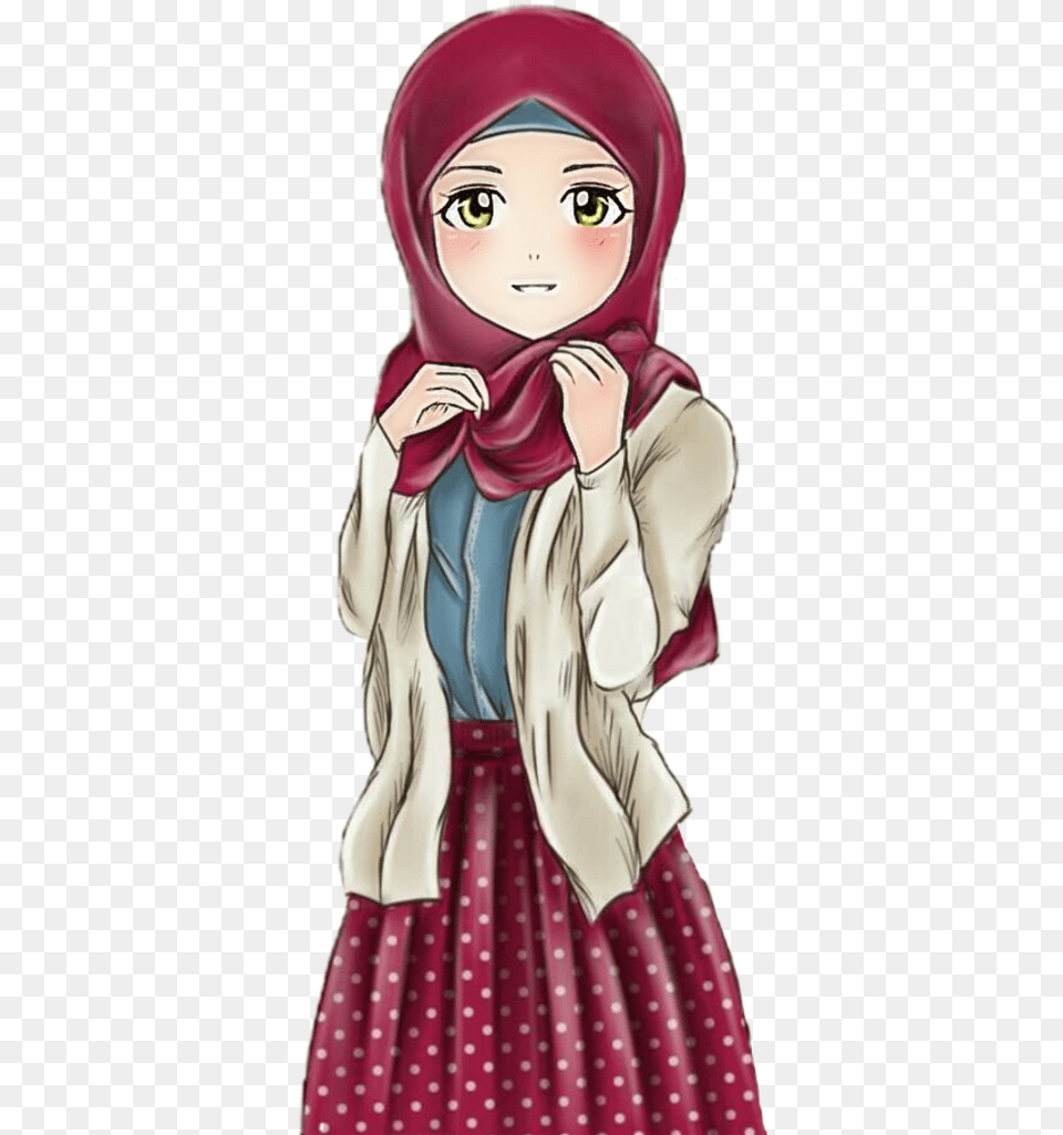 Cute Animated Hijab Girls Cute Animated Pictures Of Girls, Female, Child, Person, Girl Png