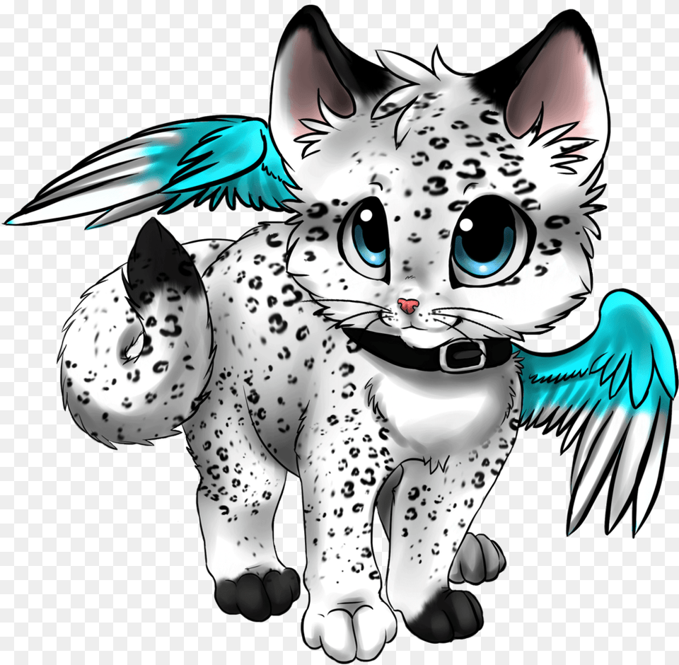 Cute Anime Cat Transparent Image Arts Anime Cat With Wings, Baby, Person, Art, Face Free Png Download