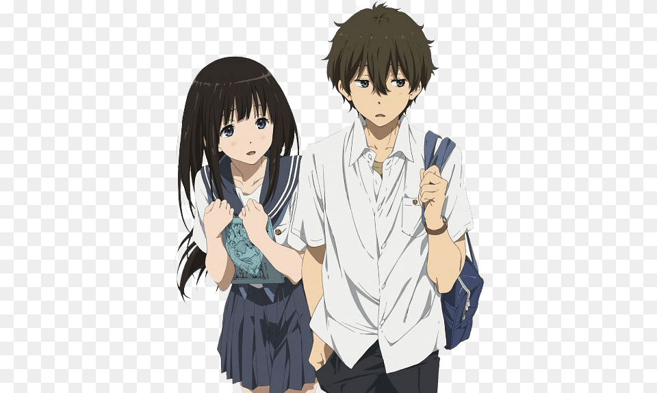 Cute Anime Couple Download All Hyouka Oreki, Publication, Book, Comics, Adult Png