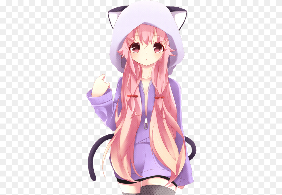 Cute Anime Girl 1 Cute Anime Girl Transparent, Book, Publication, Comics, Adult Png Image