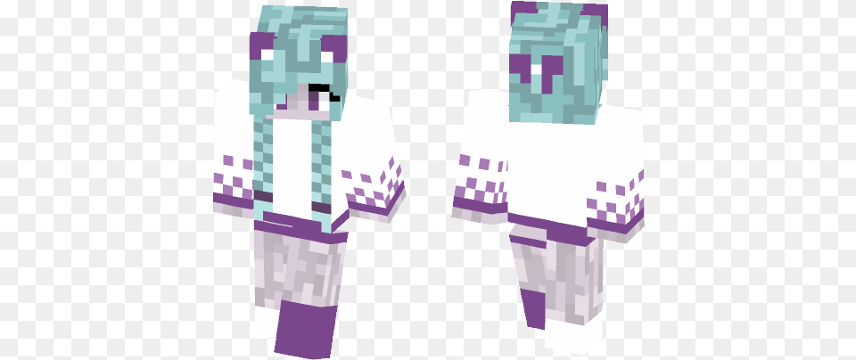 Cute Anime Girl In A Sweater Minecraft Skin For Minecraft, Baby, Person Free Png