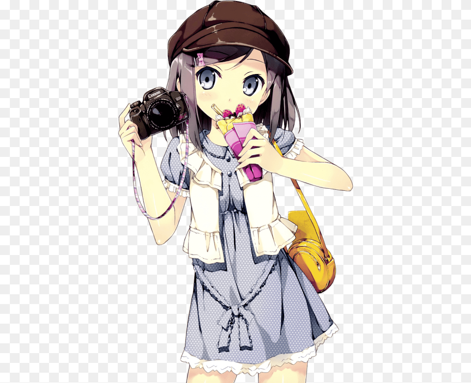 Cute Anime Girl Transparent Cute Anime Girl, Book, Comics, Photography, Publication Png