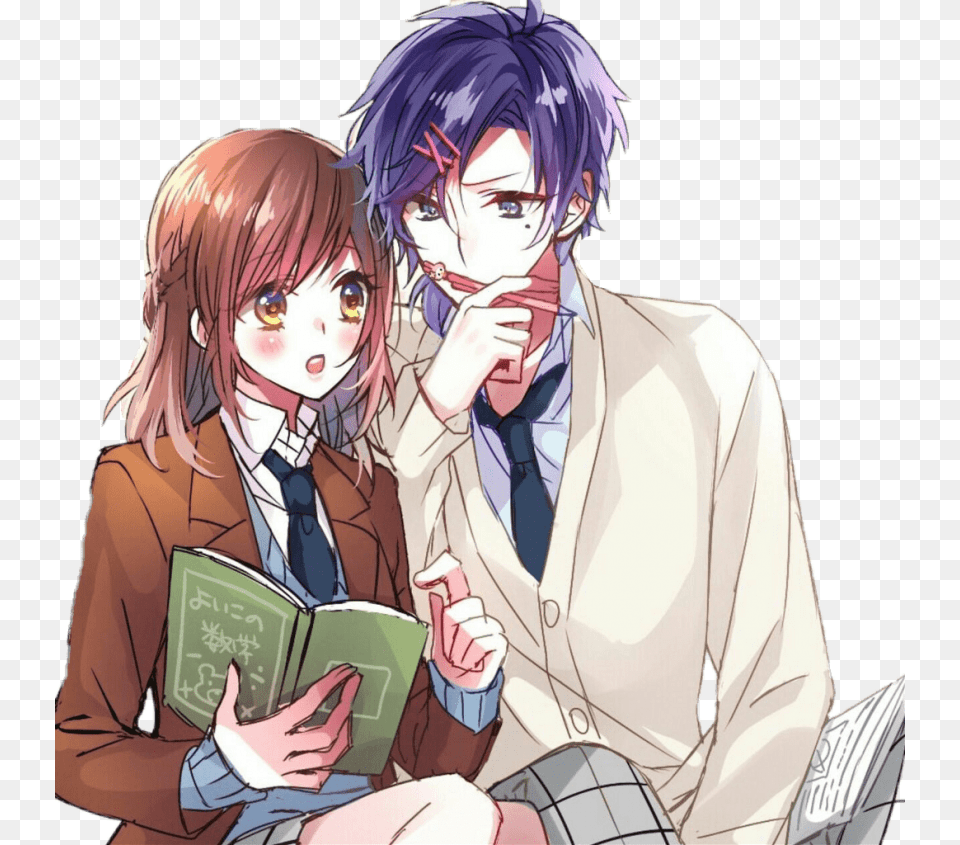 Cute Anime Kawaii Couple Images Anime Boy And Girl Romantic, Publication, Book, Comics, Adult Free Png Download