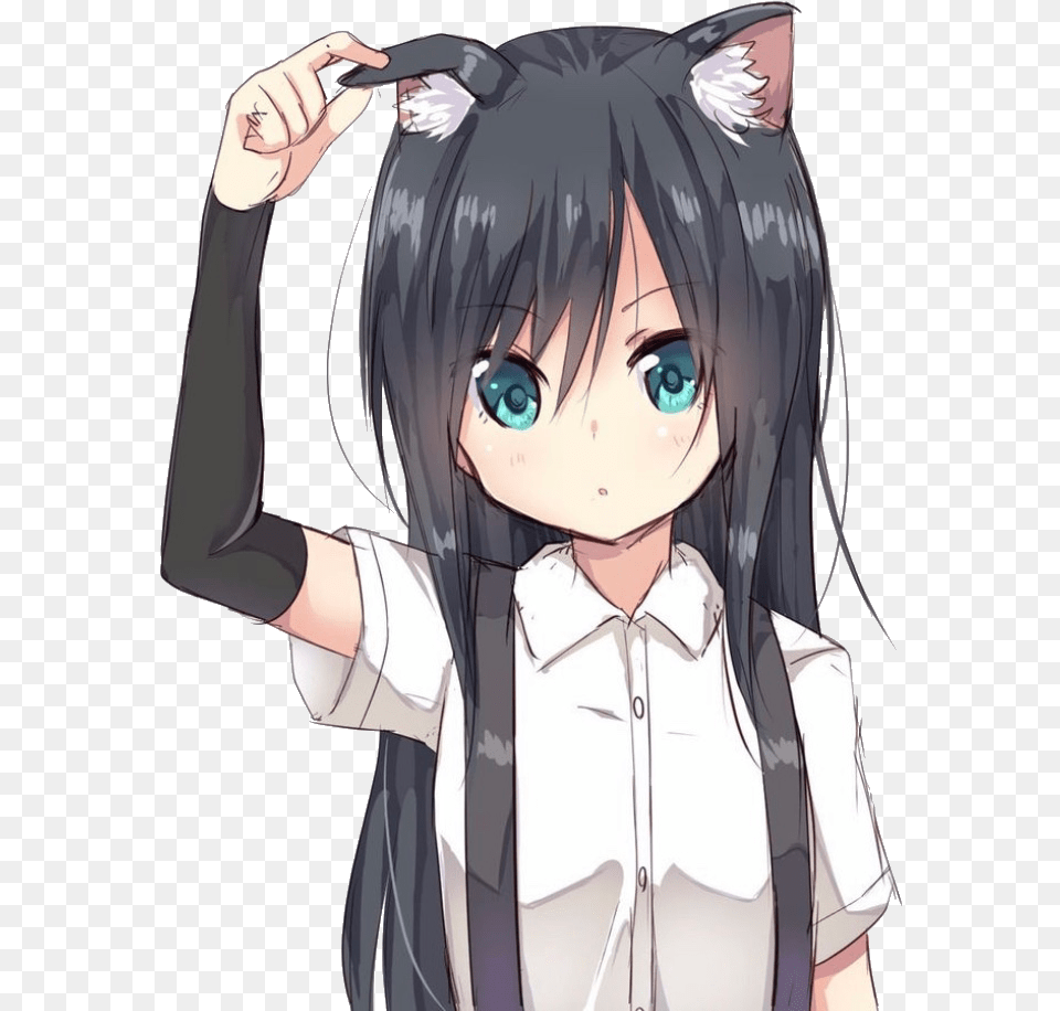 Cute Anime Neko Girl, Book, Comics, Publication, Baby Free Png Download