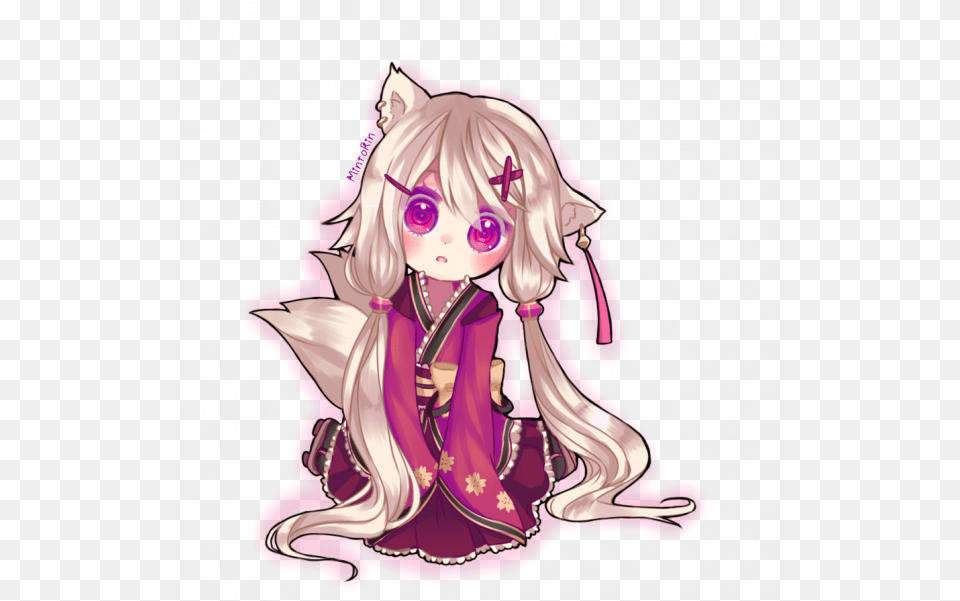 Cute Anime Transparent Images Anime Chibi Girl, Book, Gown, Formal Wear, Fashion Png