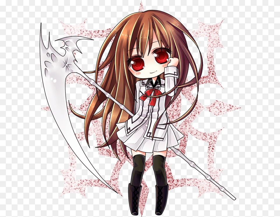 Cute Anime Vampire Girl Vampire Knight Yuki Cute, Book, Comics, Publication, Person Free Png