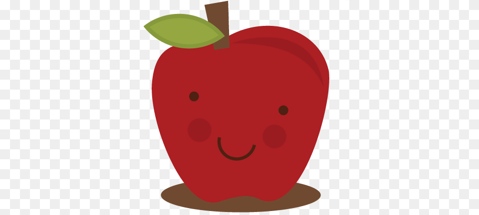 Cute Apple Apple For Scrapbooking Cute, Food, Fruit, Plant, Produce Free Png Download