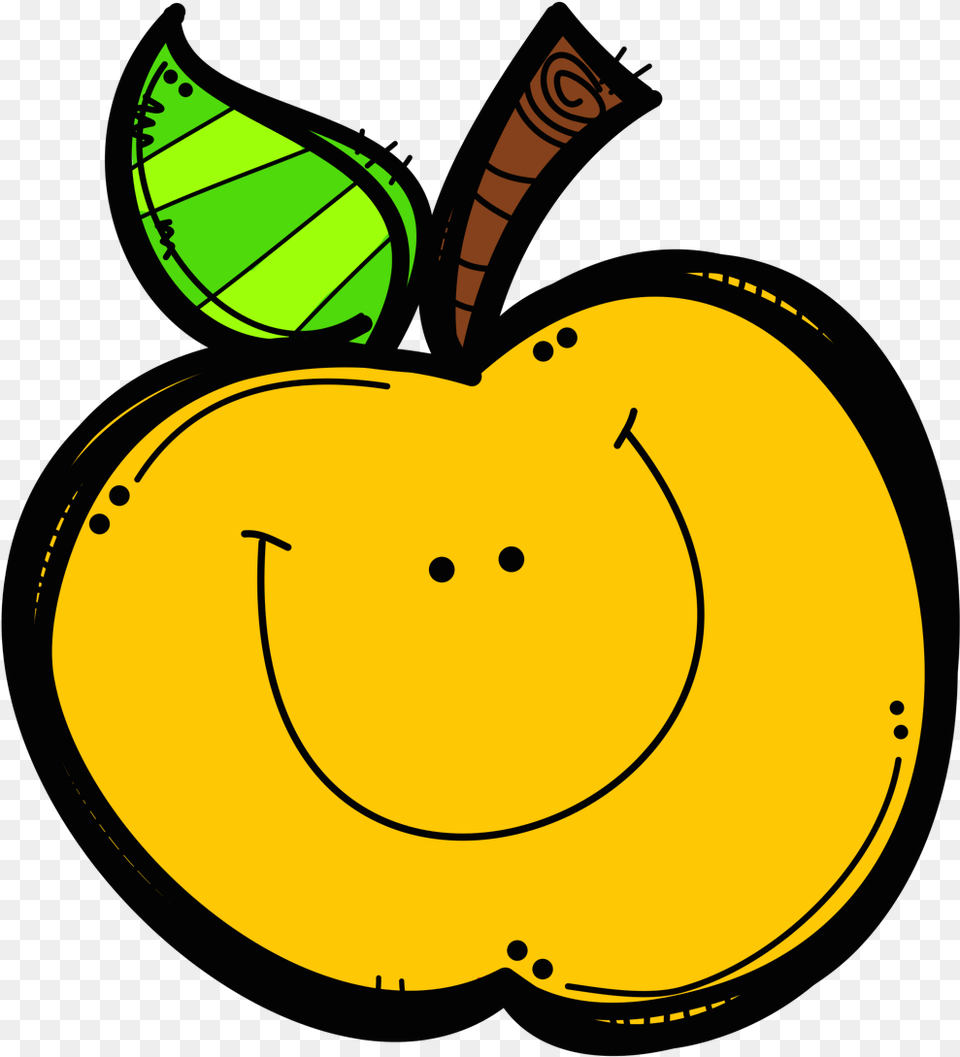 Cute Apple Clipart Black And White, Food, Fruit, Plant, Produce Free Png