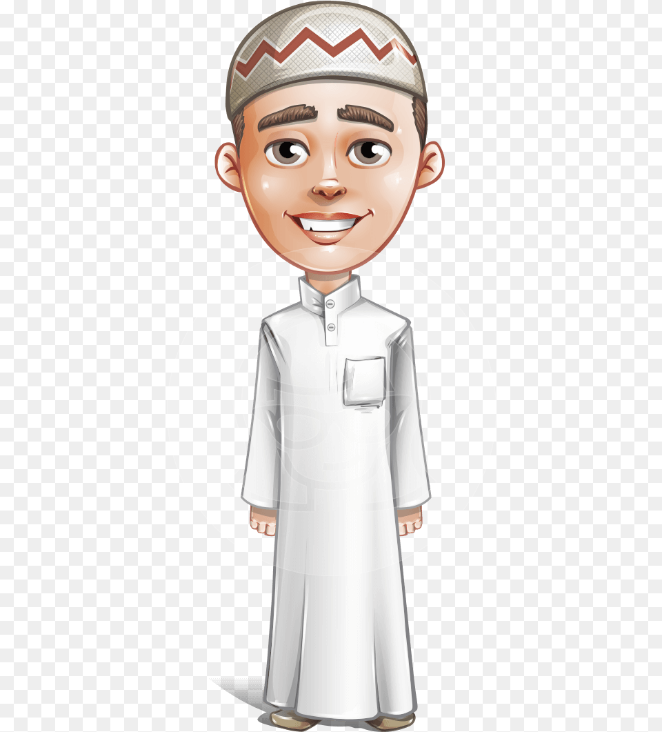 Cute Arab Boy Cartoon Vector Character Aka Hanif Arab Characters Clip Art, Formal Wear, Person, Baby, Face Free Png Download