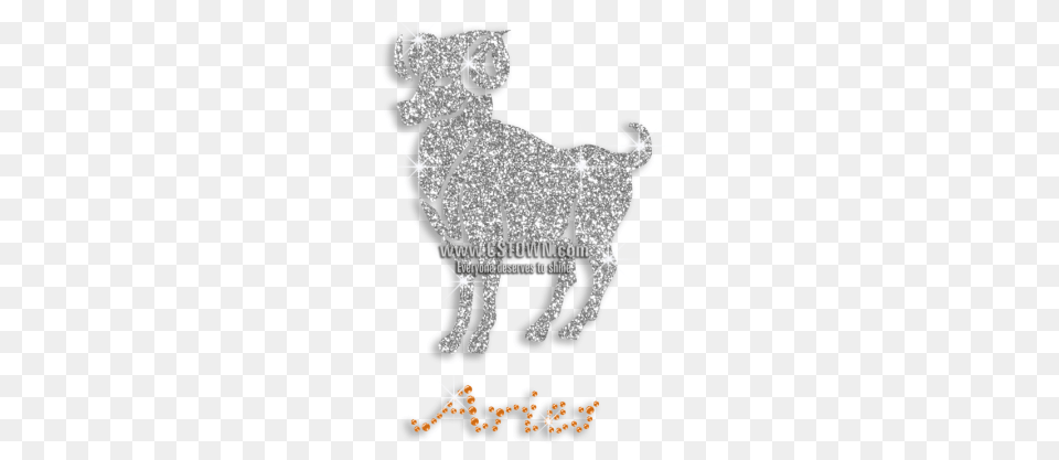 Cute Aries Symbol Iron On Rhinestone Glitter Transfer Bighorn, Livestock, Animal, Mammal, Goat Free Png
