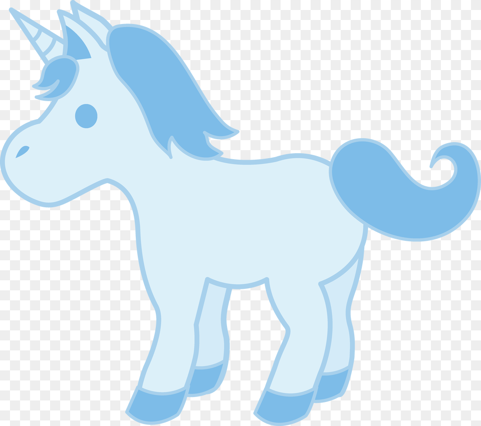 Cute Baby Blue Unicorn, Animal, Mammal, Horse, Colt Horse Png Image