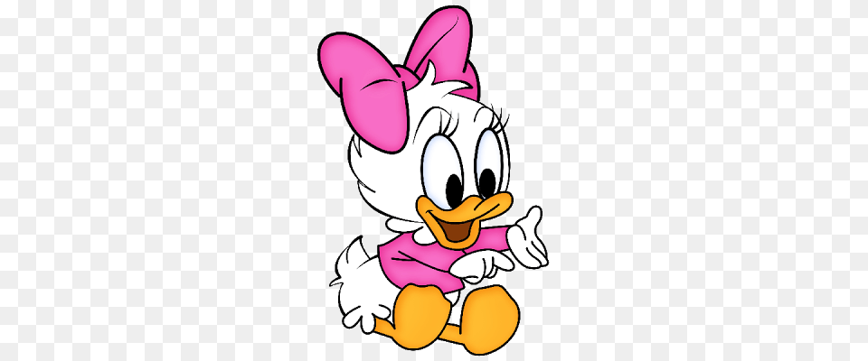 Cute Baby Daisy Duck With Pacifier Clipart, Cartoon, Nature, Outdoors, Snow Free Transparent Png
