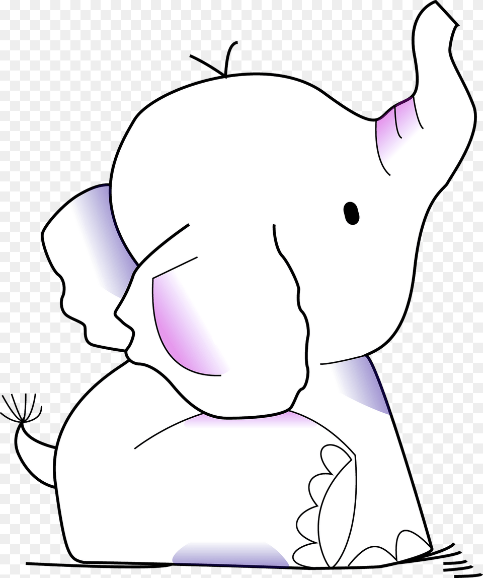 Cute Baby Elephant Clipart, Person, Animal, Mammal Png Image