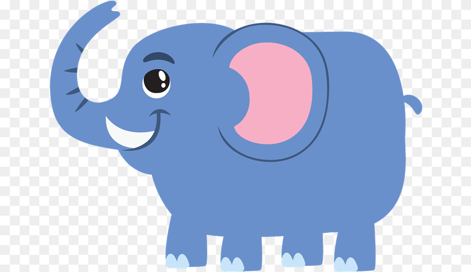 Cute Baby Elephant Clipart Images Cute Blue Elephant Clipart, Animal, Buffalo, Mammal, Wildlife Png Image