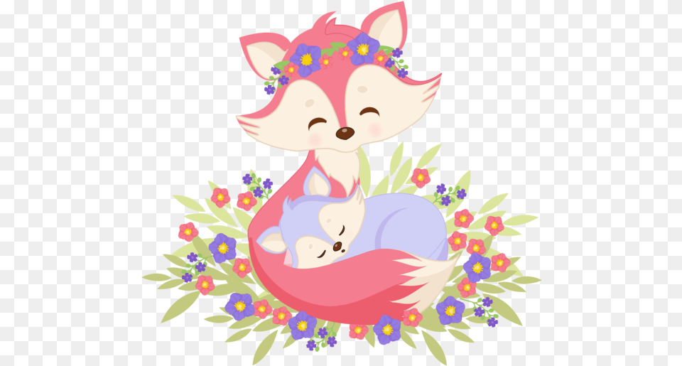 Cute Baby Fox Clipart, Art, Graphics, Pattern, Floral Design Png