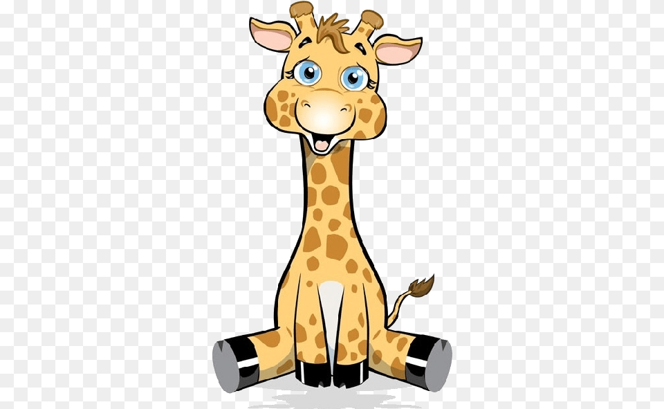 Cute Baby Giraffe Cartoon Images Cartoon Giraffe, Animal, Mammal, Wildlife, Person Free Png