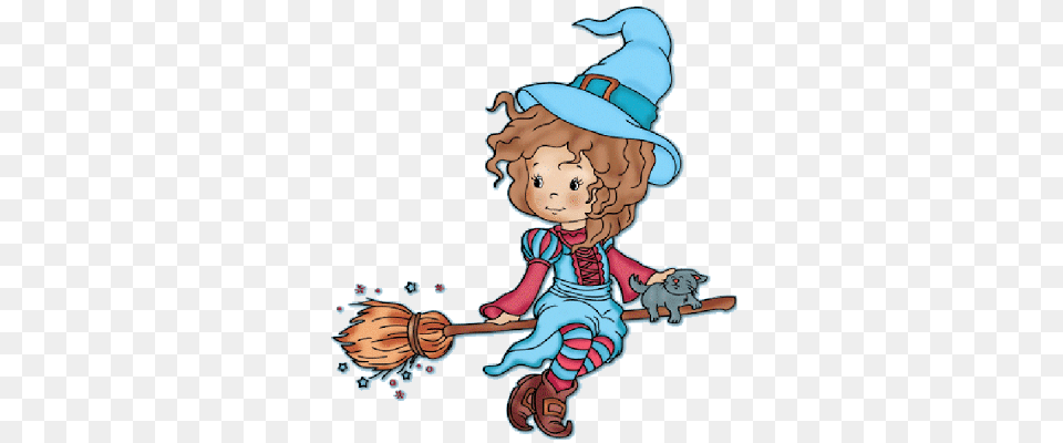Cute Baby Halloween Cartoon Witches Pics Photos, Cleaning, Person, Clothing, Hat Png Image