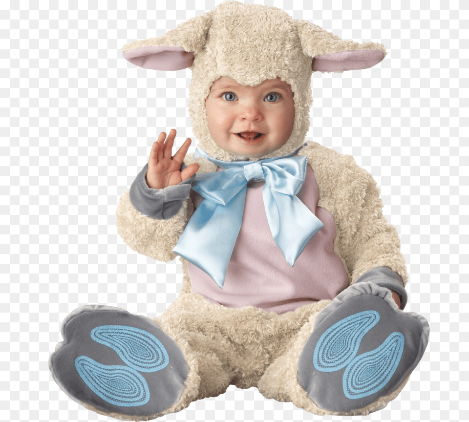 Cute Baby Infant Lamb Costume, Clothing, Hat, Face, Head Free Png