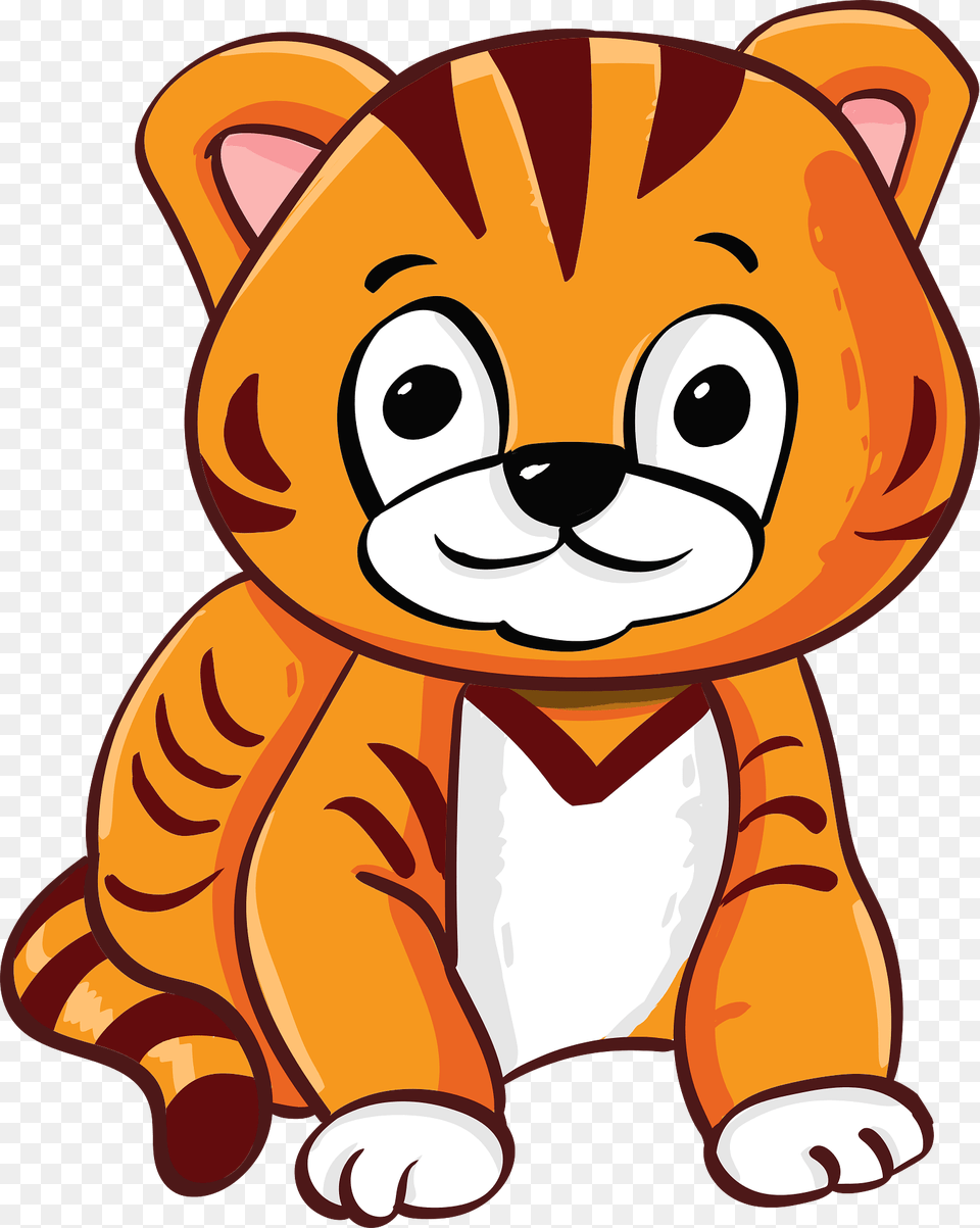 Cute Baby Tiger Clipart, Person, Plush, Toy Free Transparent Png