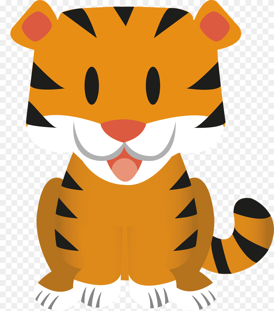 Cute Baby Tiger Clipart, Plush, Toy, Animal, Bear Free Png