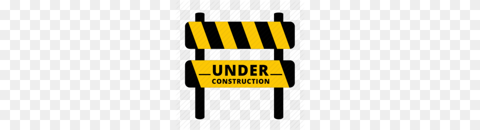 Cute Backhoe Clipart, Fence, Barricade, Bulldozer, Machine Png Image