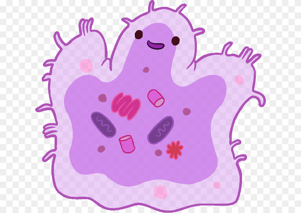 Cute Bacteria, Purple, Animal, Mammal, Pig Free Png