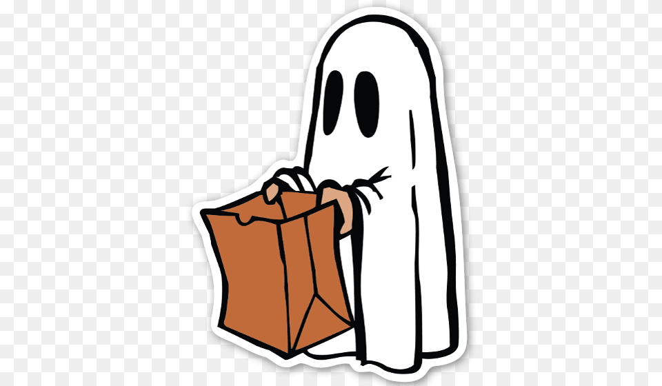 Cute Bag Ghost Sticker Stickerapp Halloween Coloring Pages For Kids, Smoke Pipe, Shopping Bag Png