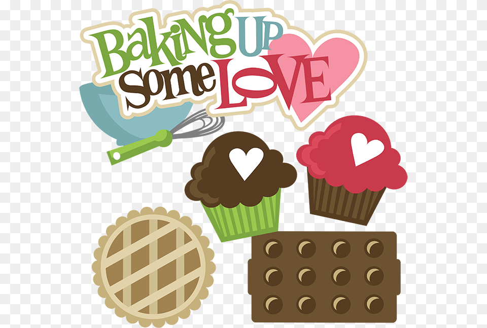 Cute Baking Clipart Baking With Love Quotes, Food, Sweets, Machine, Wheel Free Png Download