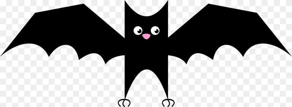 Cute Bat Clipart, Logo, Animal, Mammal, Wildlife Png Image