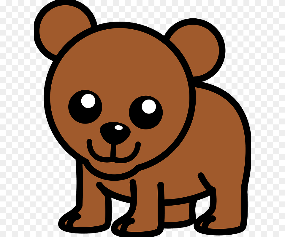 Cute Bear Clipart Cute Pictures Of Cartoon Bears, Animal, Mammal Png Image