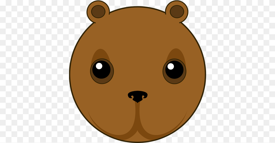 Cute Bear Head Vector Illustration Svg Clip Art Animal Head Cute, Astronomy, Moon, Nature, Night Free Transparent Png