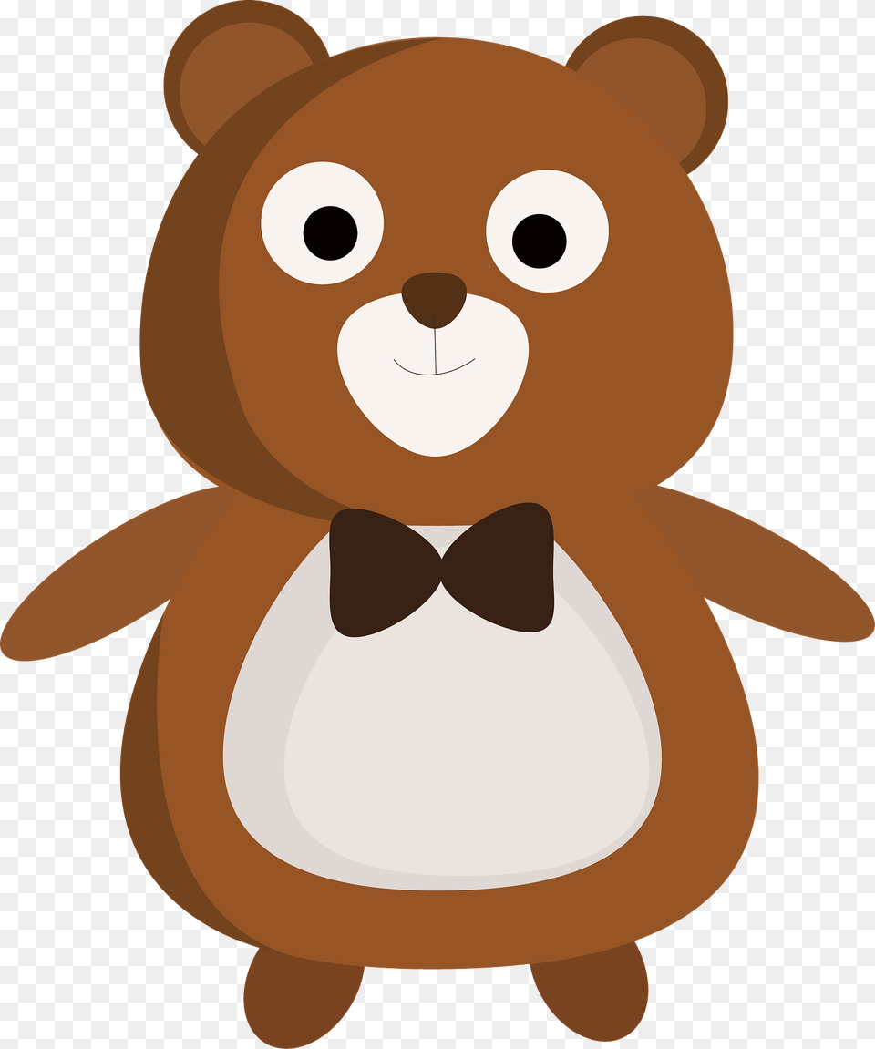 Cute Bear With Bow Tie Clipart, Accessories, Formal Wear, Toy, Plush Free Png