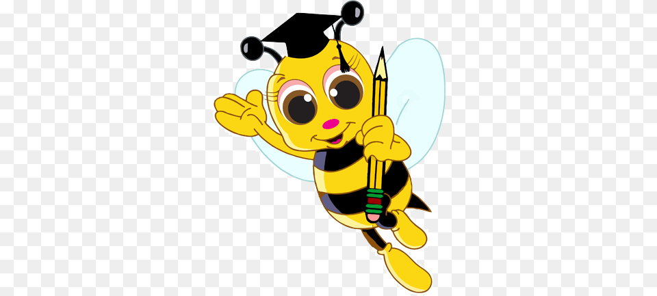 Cute Bee Clip Art, Animal, Invertebrate, Insect, Wasp Free Transparent Png