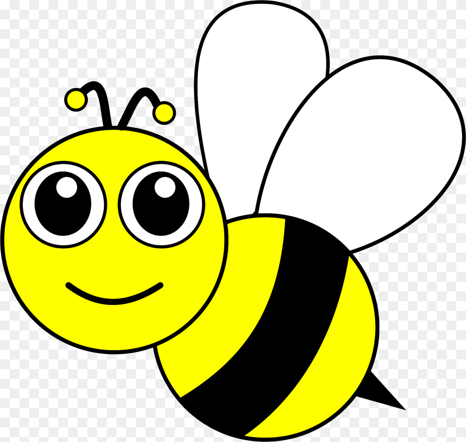 Cute Bee Clipart, Animal, Insect, Invertebrate, Wasp Png Image