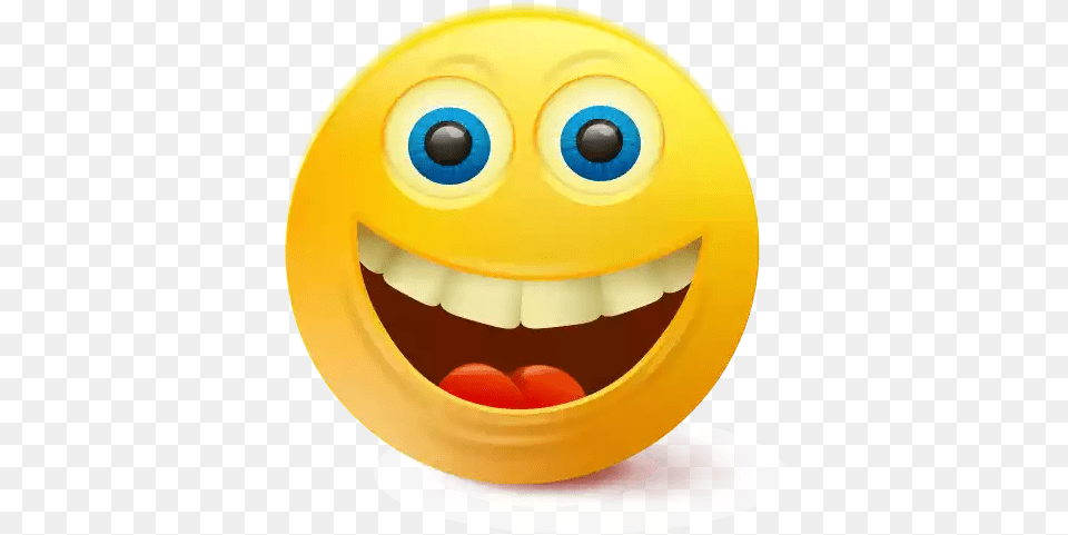 Cute Big Mouth Emoji Clipart Emoticon, Disk Png Image
